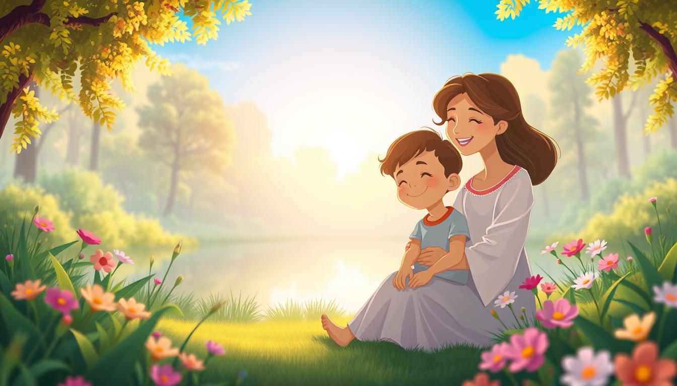 Soft, warm light over a calm natural scene representing inner-child healing.